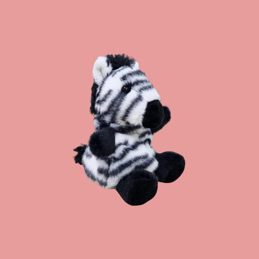 Zebra Palm Pal Plush 5"