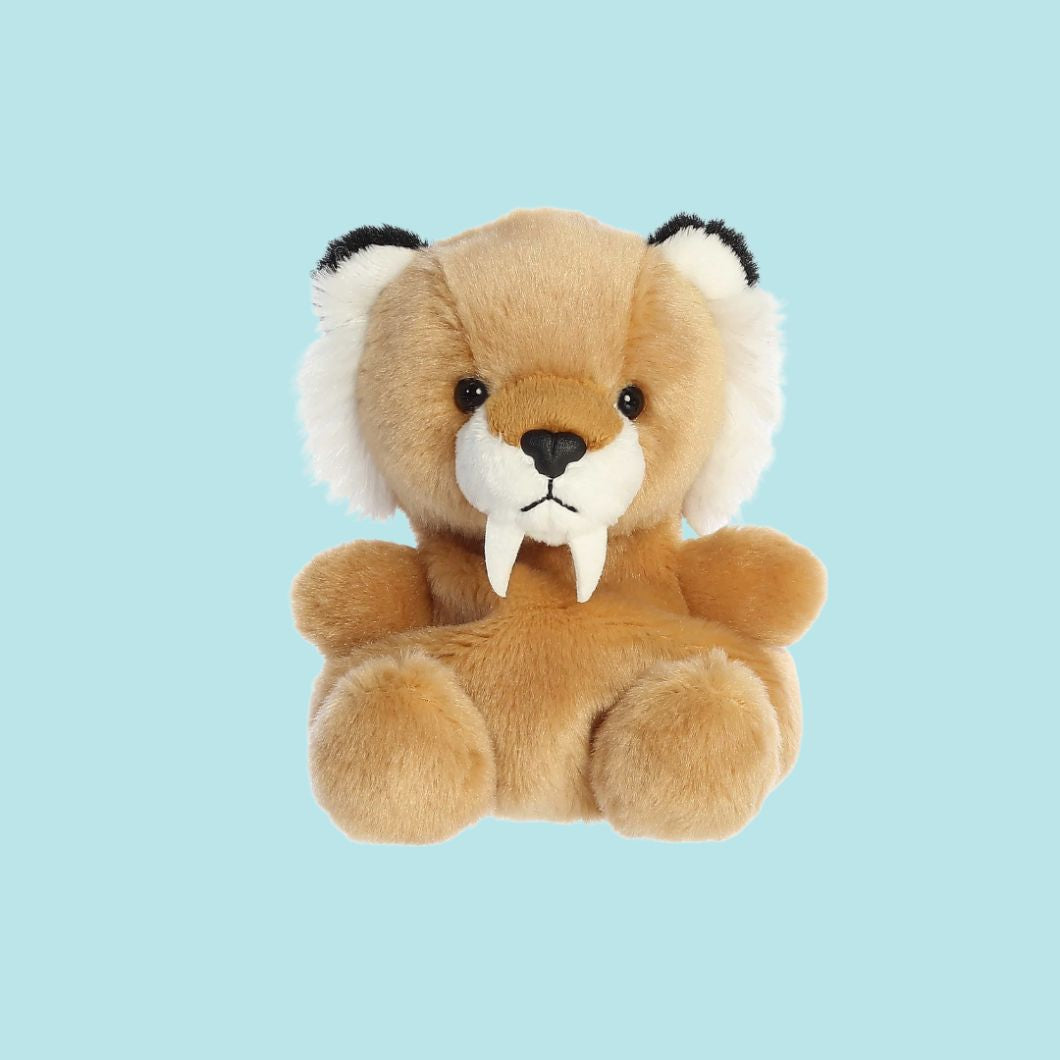 Saber Tooth Tiger Palm Pal Plush 5"