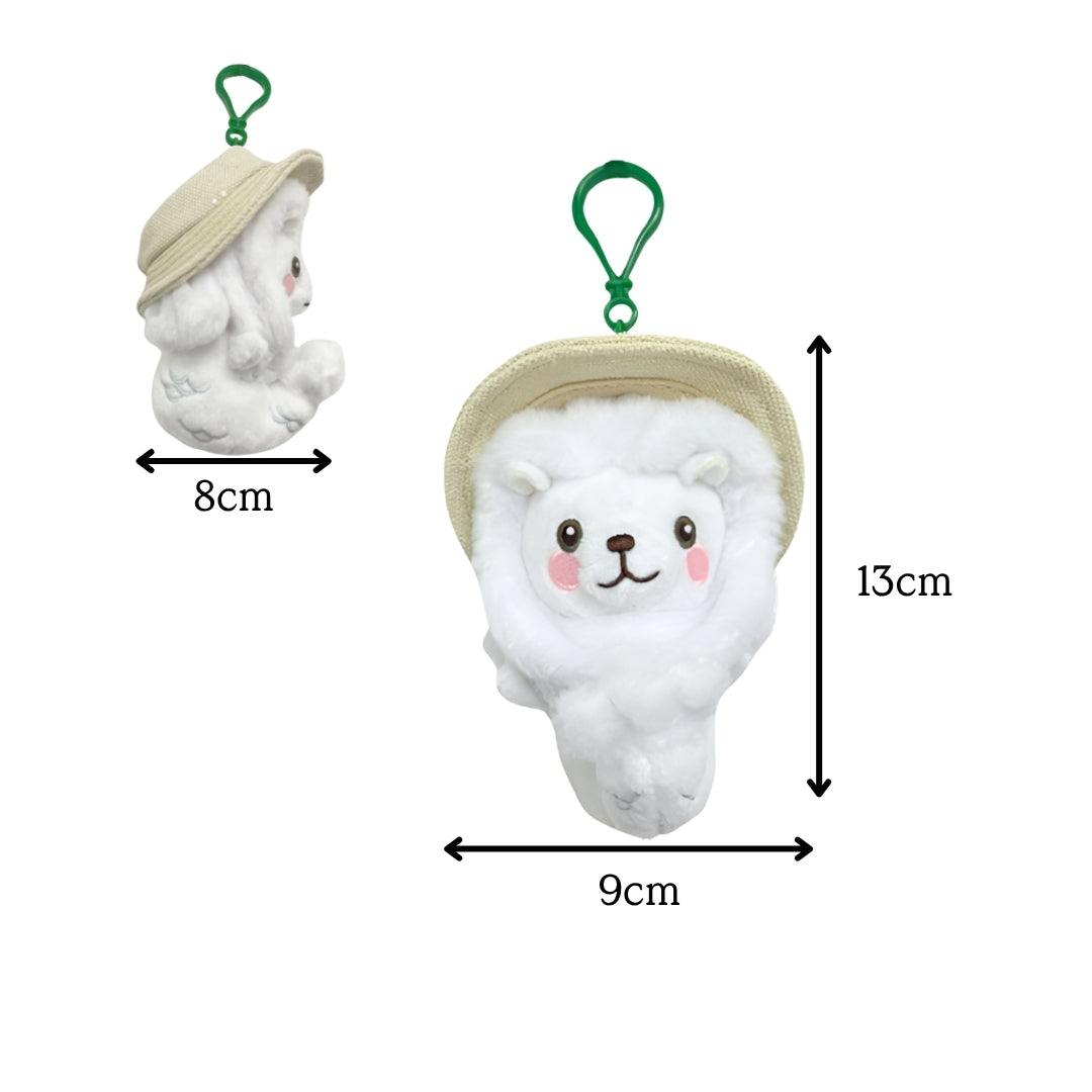 Mr.Merlion With Safari Hat Exclusive Plush Keychain