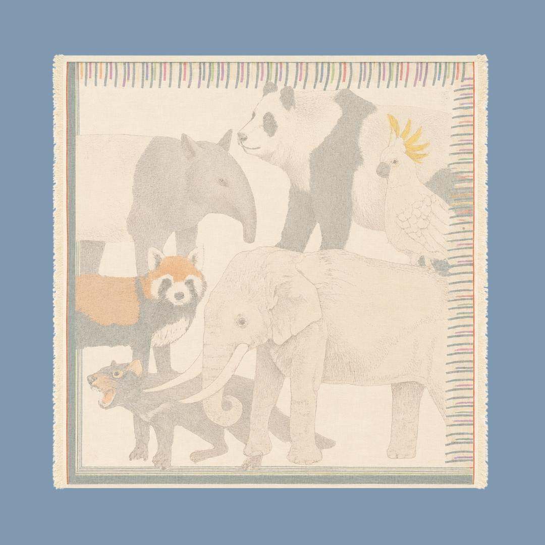 Animal Collage Scarf