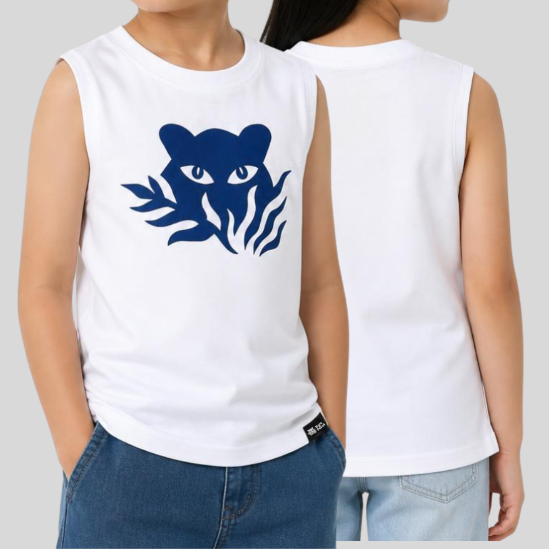 Night Safari Glow in the Dark Park Logo Kids Tank Top