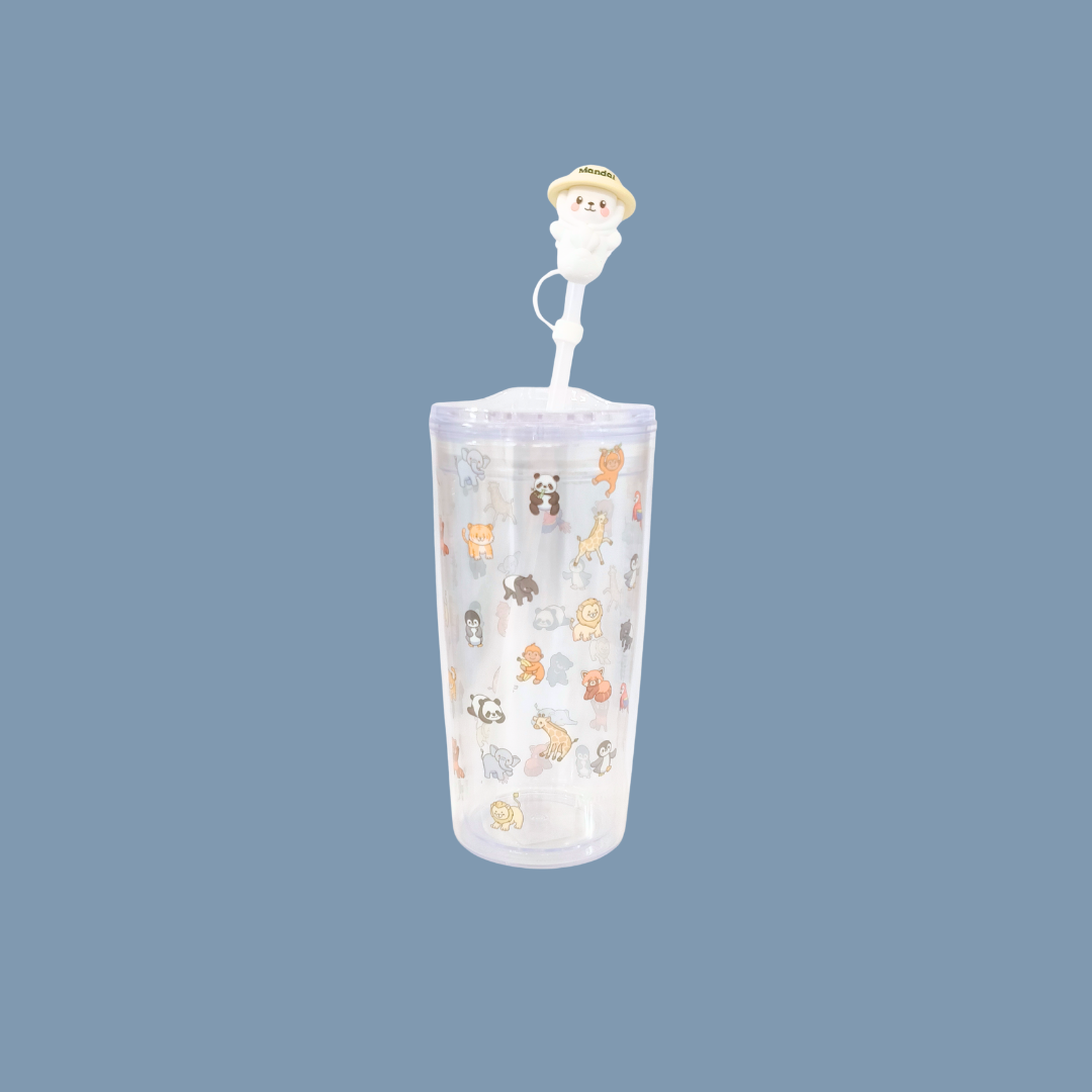 Mr. Merlion with Safari Cap All-Over Print Tumbler