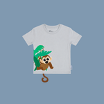 Panda And Friends 2  Hangging Monkey Kids T-Shirt