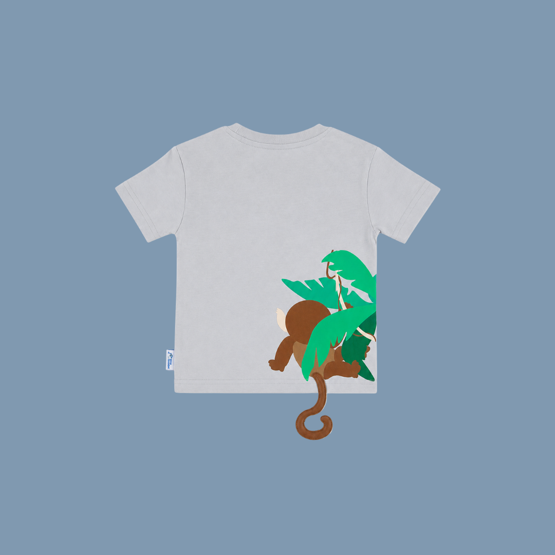 Panda And Friends 2  Hangging Monkey Kids T-Shirt