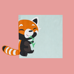 Panda And Friends 2 Red Panda Eating Kids T-Shirt
