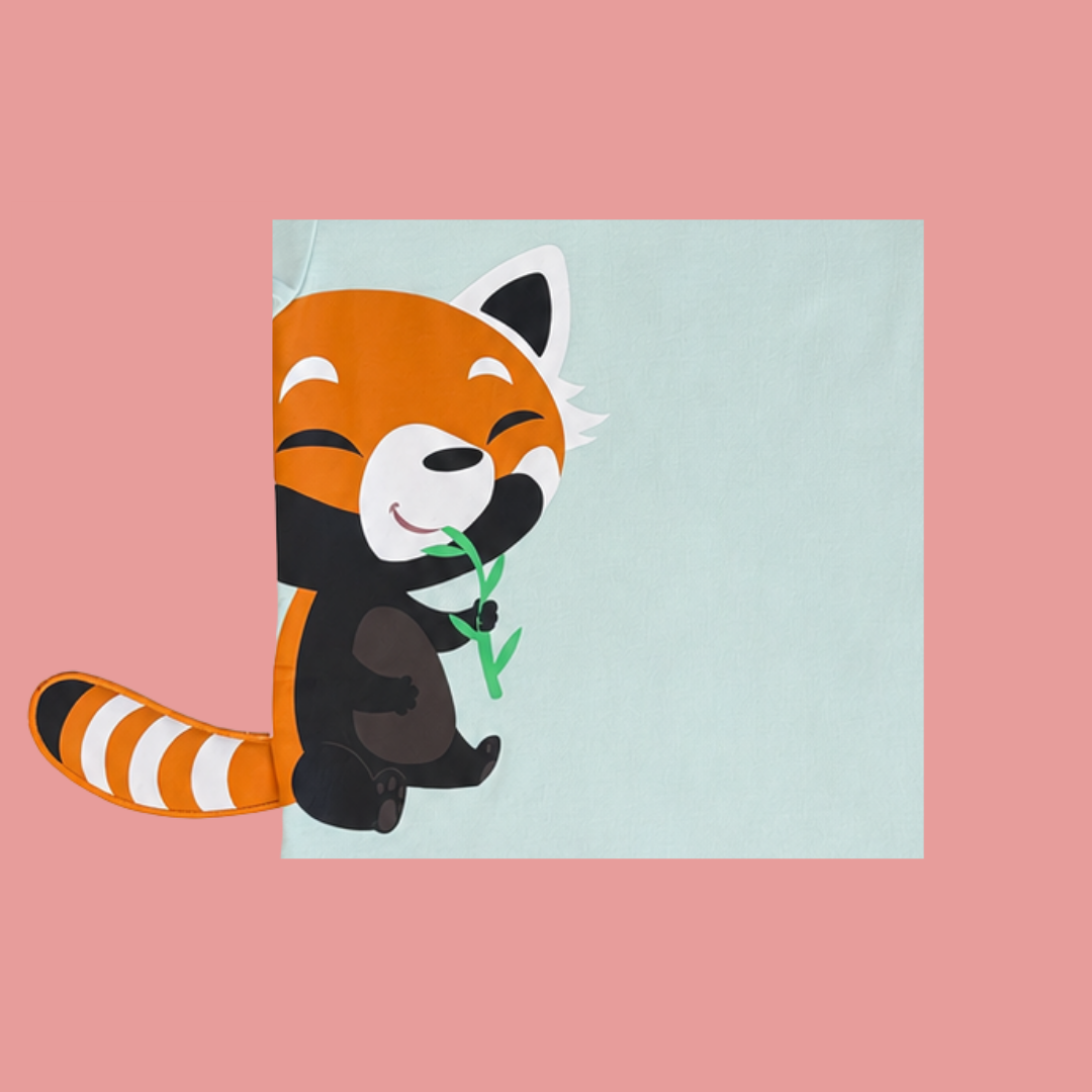 Panda And Friends 2 Red Panda Eating Kids T-Shirt