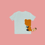 Panda And Friends 2 Red Panda Eating Kids T-Shirt