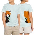 Panda And Friends 2 Red Panda Eating Kids T-Shirt