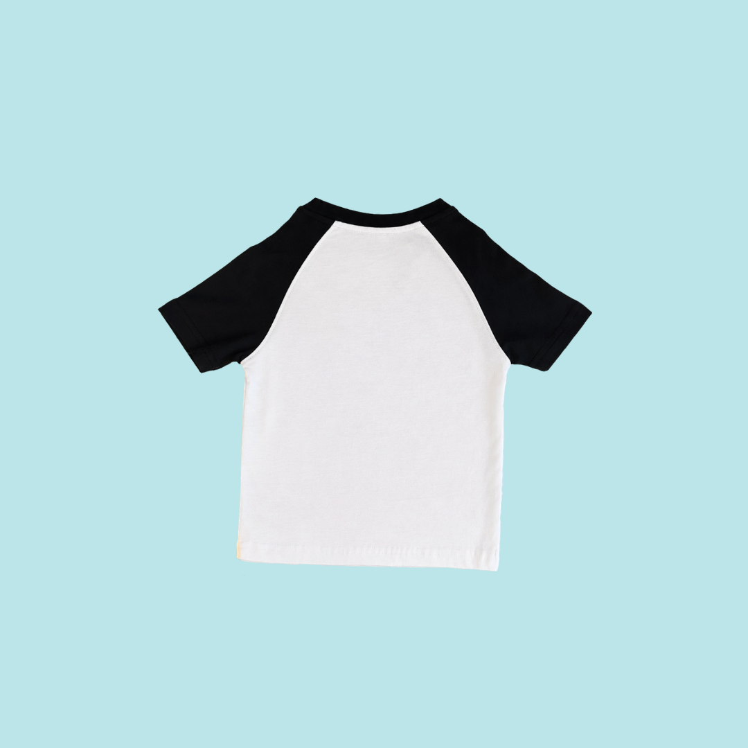 Panda And Friends 2 Panda Face Raglan Kids T-Shirt