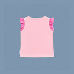 Panda And Friends 2 Girl Ruffle Kids T-Shirt