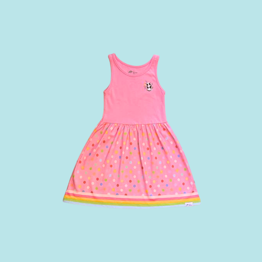 Panda And Friends 2 Polkadots Girls Dress