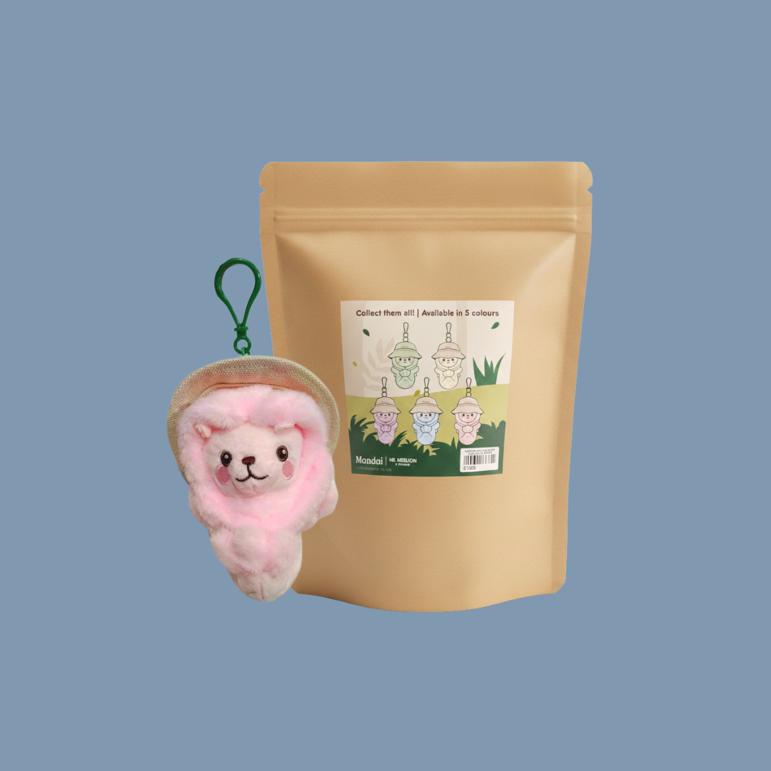 Mr. Merlion Safari Hat Exclusive Plush Keychain Blind Bag