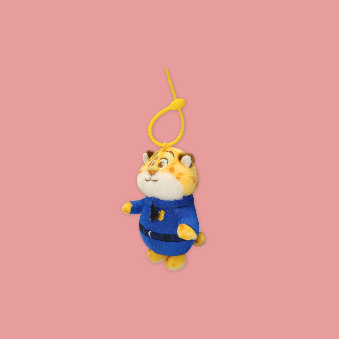 Zootopia 2 Clawhauser Cheeta Plush Keychain