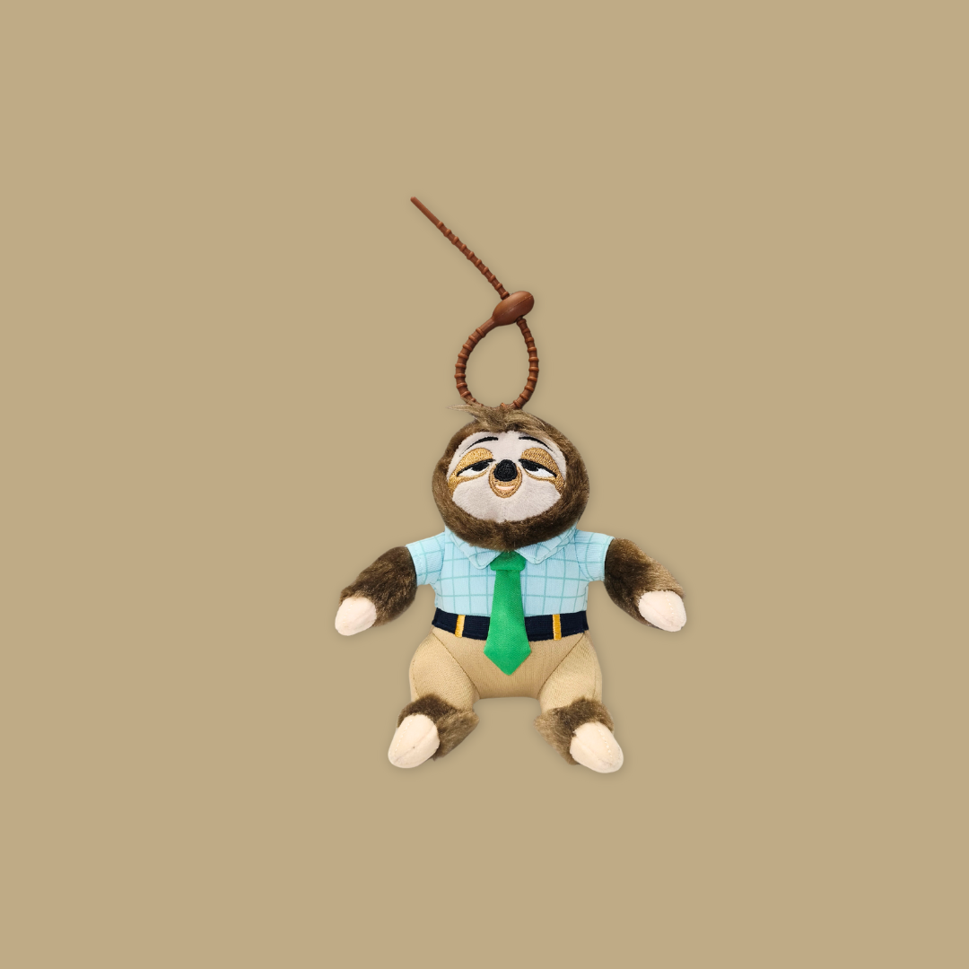 Zootopia 2 Flash Sloth Plush Keychain