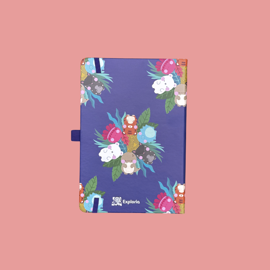 Exploria Mighty Jaxx Collage Print Notebook