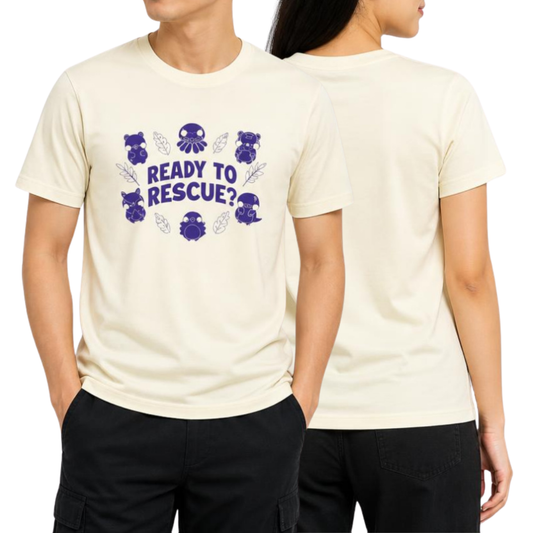 Exploria Mighty Jaxx Rescue Adult T-Shirt Cream