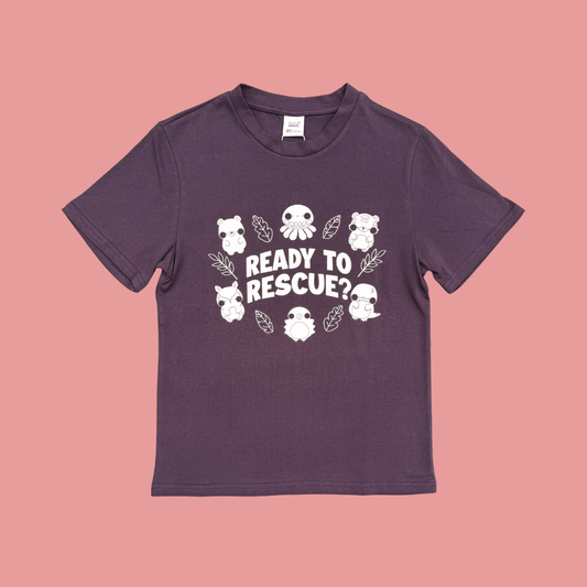 Exploria Mighty Jaxx Rescue Adult T-Shirt Purple