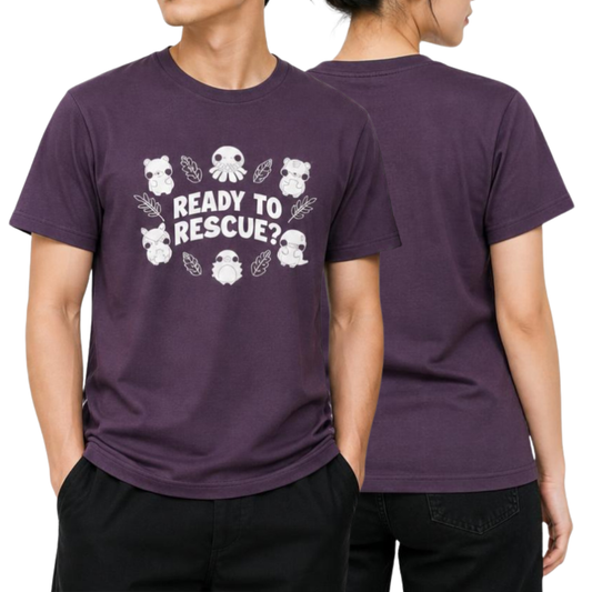 Exploria Mighty Jaxx Rescue Adult T-Shirt Purple