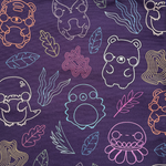 Exploria Mighty Jaxx Silhouette Print Tote Bag