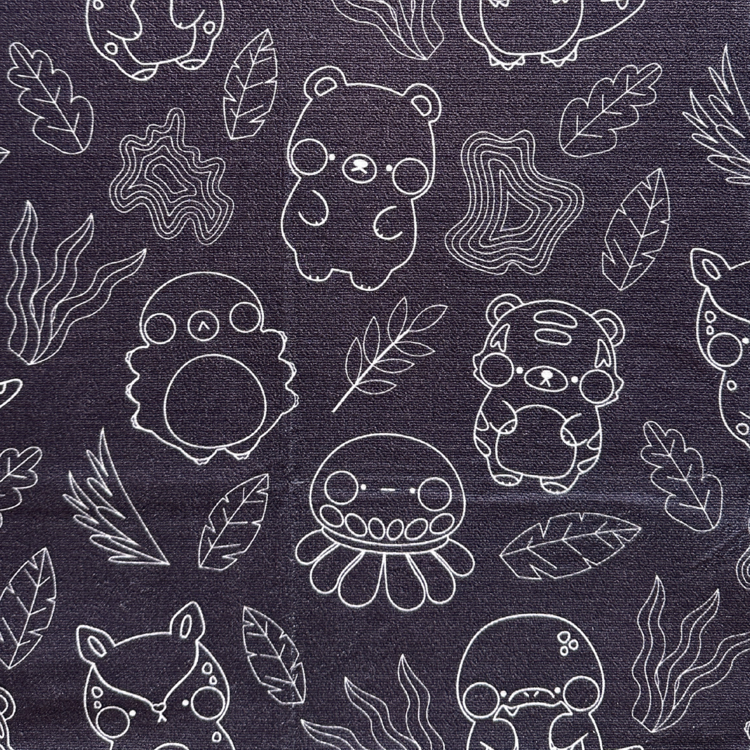 Exploria Mighty Jaxx Silhouette Print Sports Towel