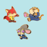 Zootopia 2 Body Enamel Pin Set