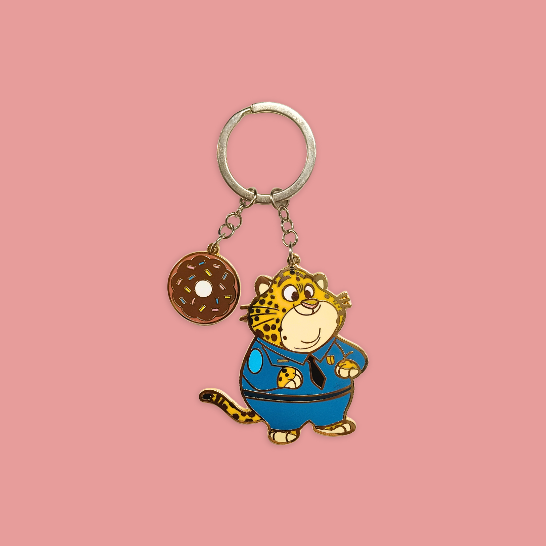 Zootopia 2 Clawhauser Cheetah Keychain