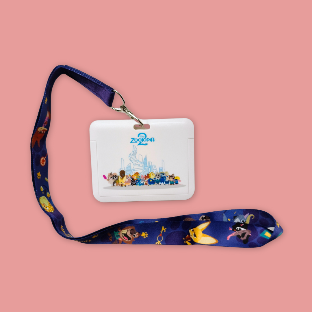 Zootopia 2 Blue Lanyard Cardholder