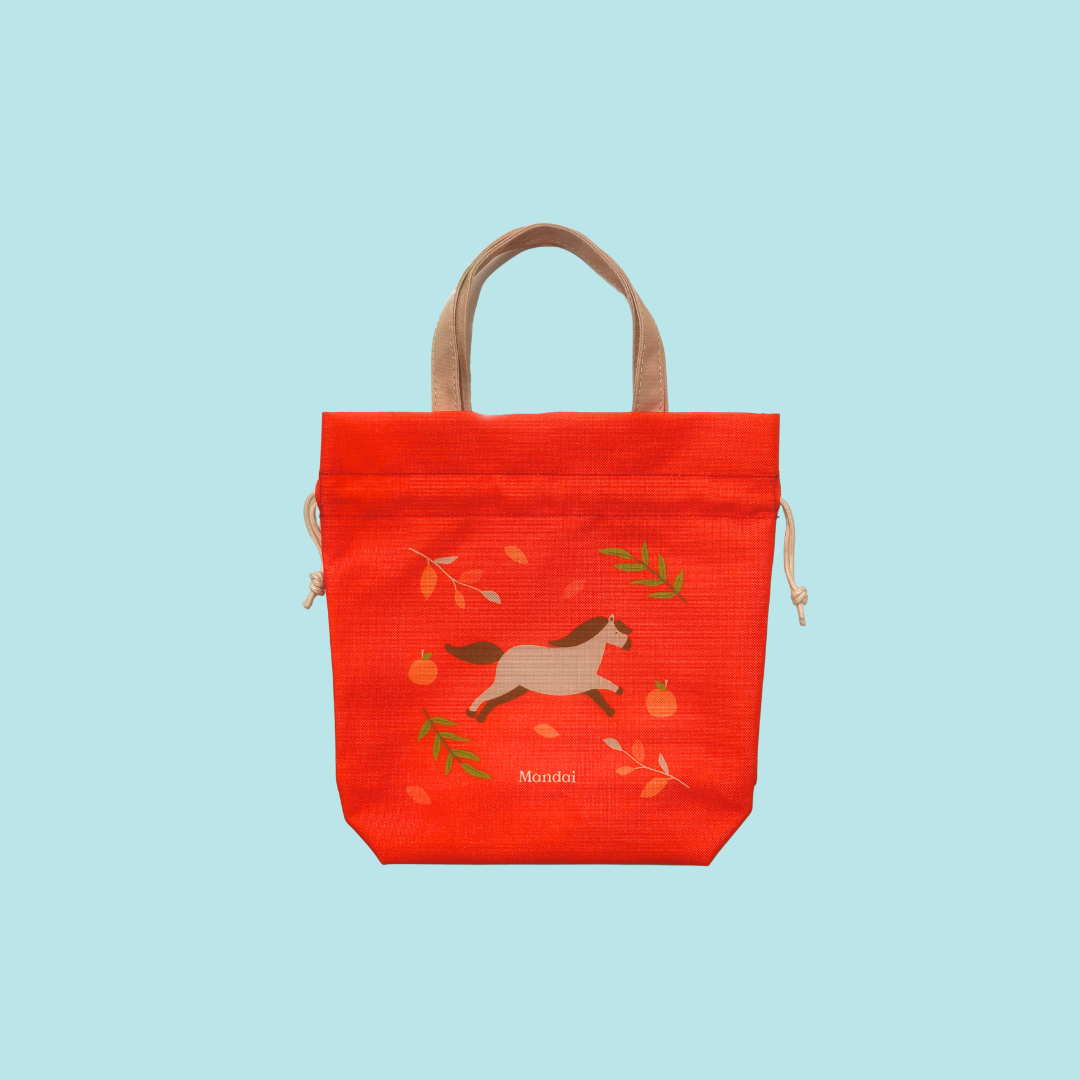 Horse Tangerine Red Bag - Chinese New Year