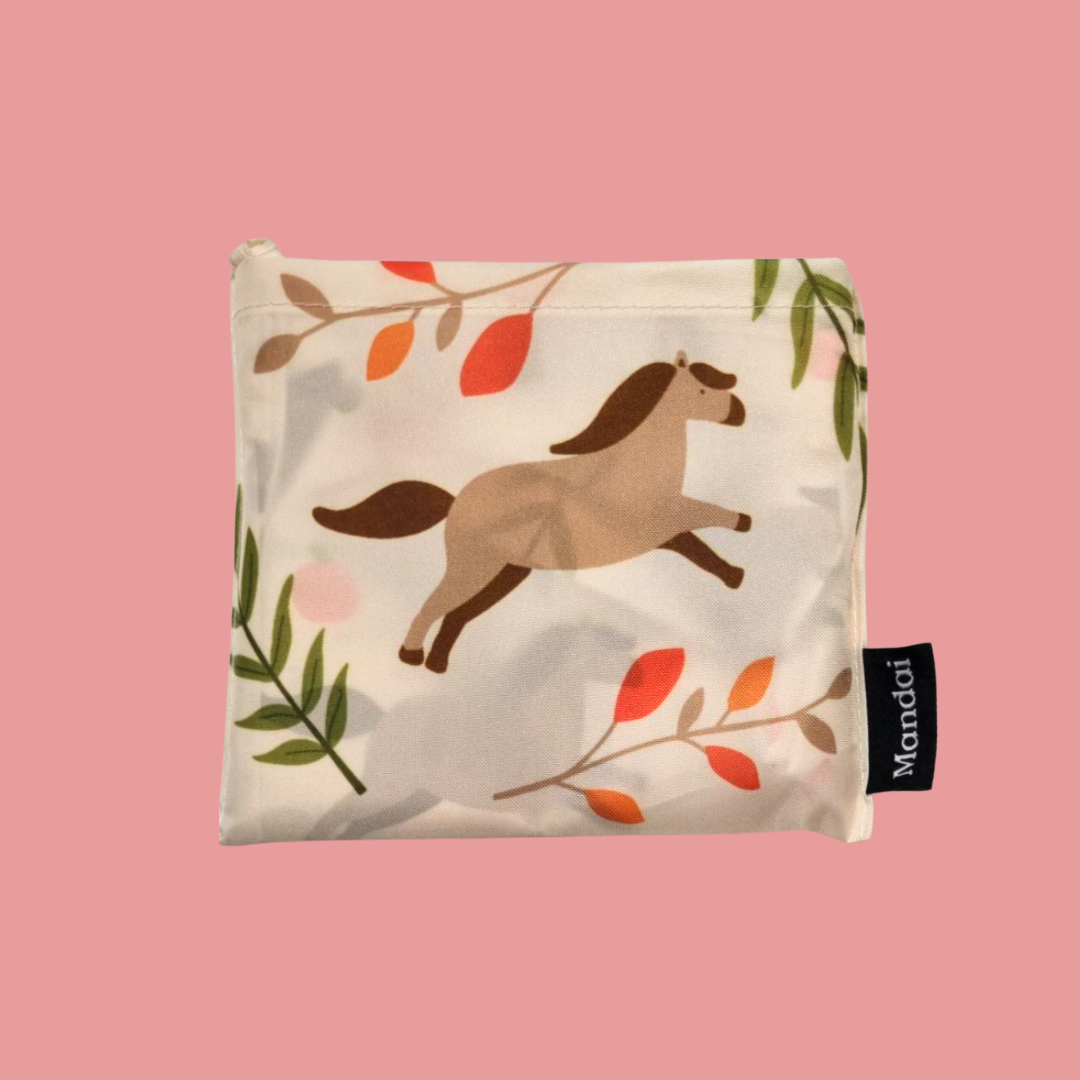 Horse All-Over Print Foldable Bag - Chinese New Year