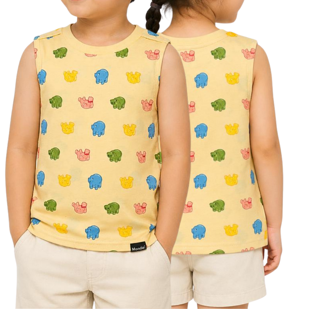 Bears Silhouette All-Over-Print Kids Tank Top
