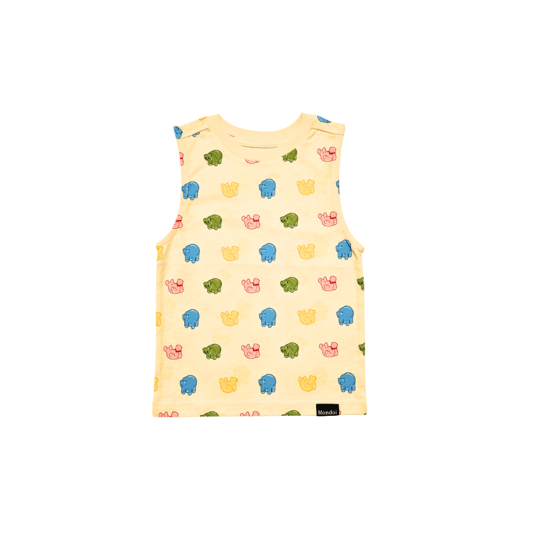 Bears Silhouette All-Over-Print Kids Tank Top