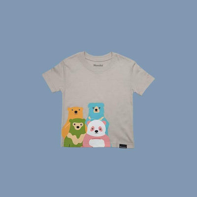 Bear at Side Kids T- Shirt