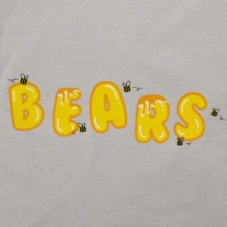 Bear at Side Kids T- Shirt