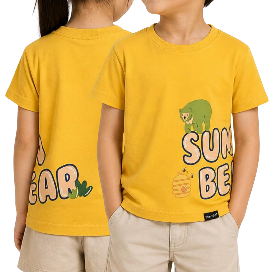Sun Bear at Side Kids T-Shirt