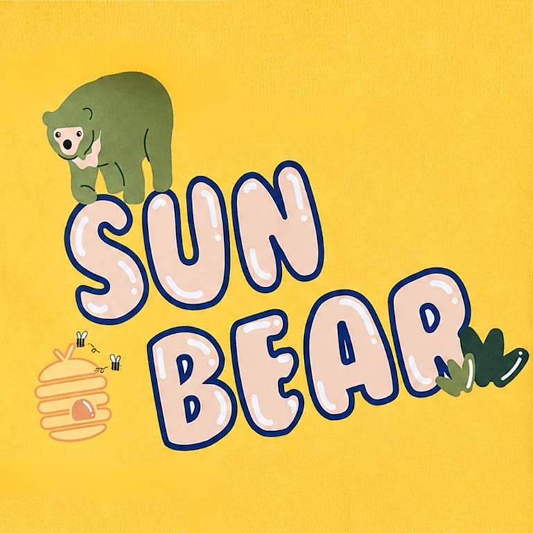Sun Bear at Side Kids T-Shirt