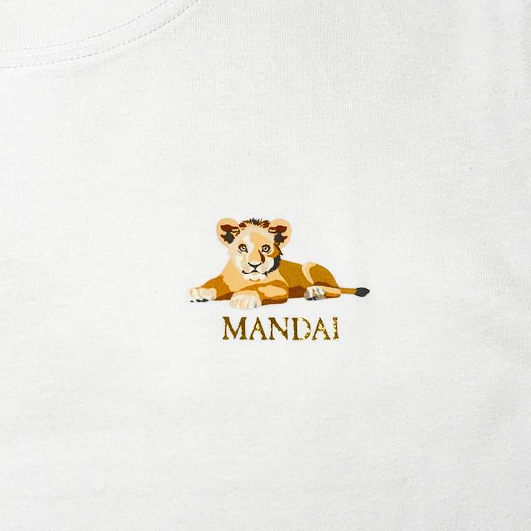 Lion Cubs at Back Adult T-Shirt
