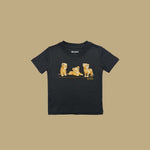 Lion Cubs at Chest Kids T-Shirt