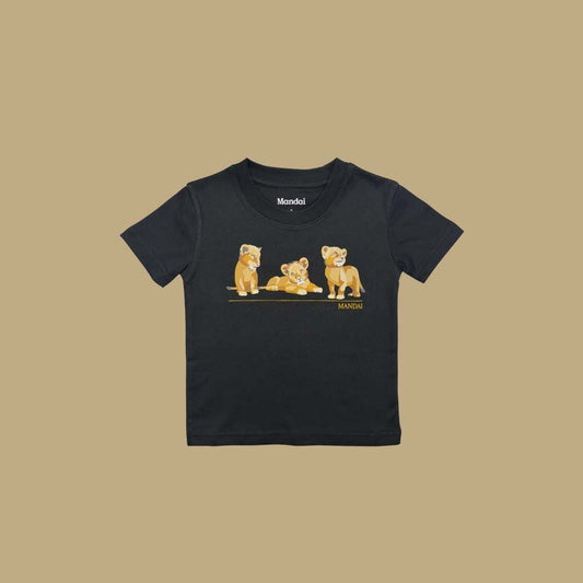 Lion Cubs at Chest Kids T-Shirt