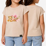 Lion Cub Girls Cap Sleeve T