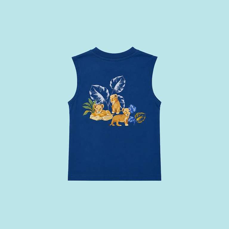 Lion Cubs Collage Kids Tank Top
