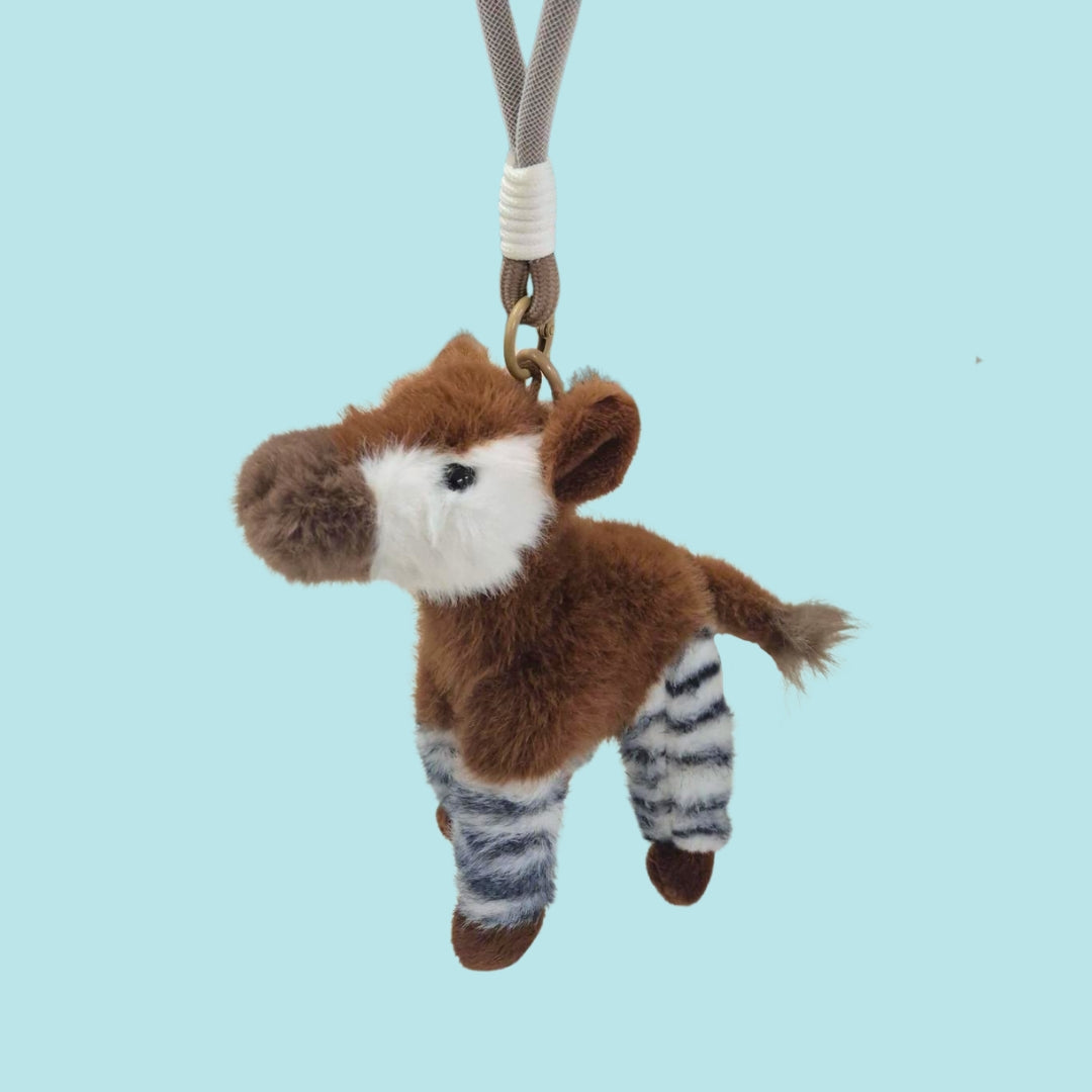 Okapi Plush Keychain