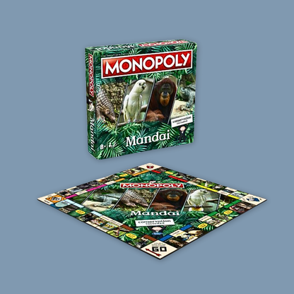 Exclusive Mandai Monopoly Classic Board Game Travel Set Top Trumps Card Guess Who Game MANDAI WILDLIFE RESERVE