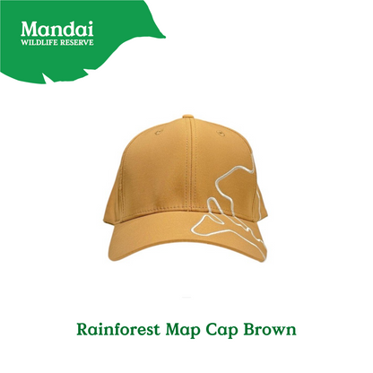 Rain Forest Wild Asia Adventure Gear: Infographic Map Sling Bag & Cap, Mandai Wildlife Reserve