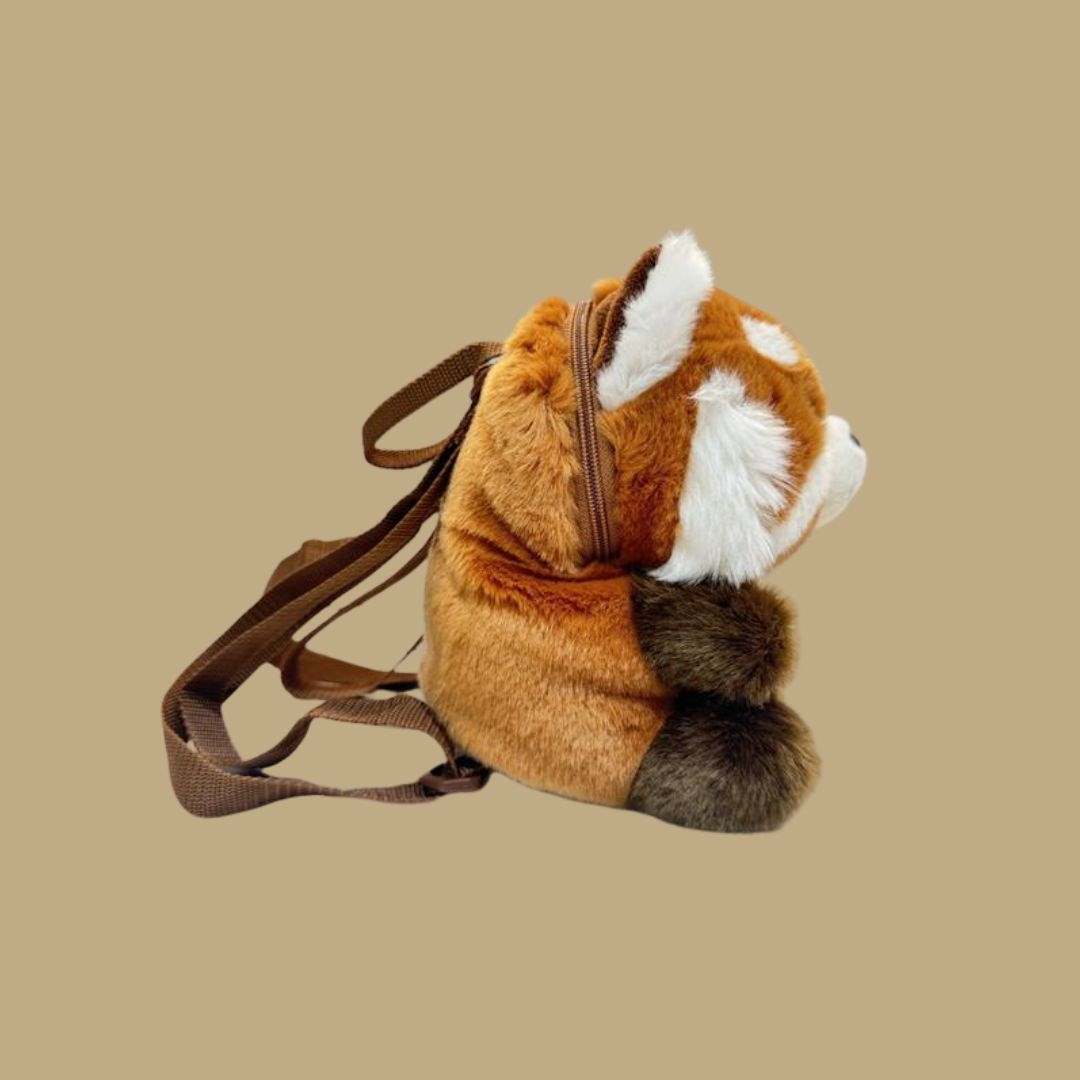 Red Panda Plush Backpack