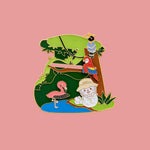 Mr Merlion & Birds Sliding Magnet