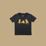 Lion Cubs at Chest Kids T-Shirt