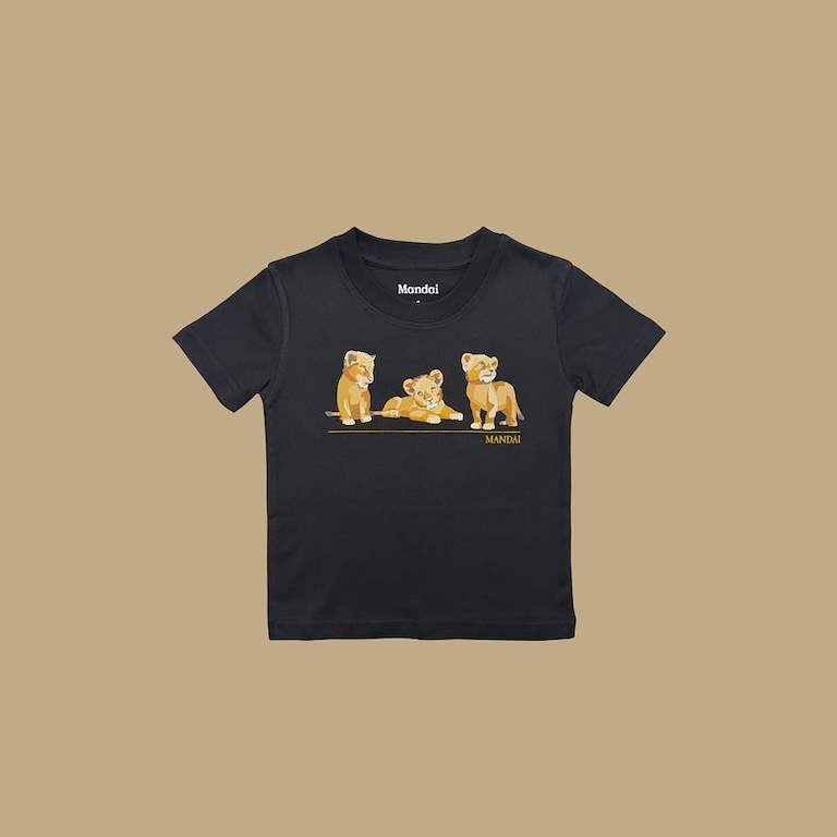 Lion Cubs at Chest Kids T-Shirt