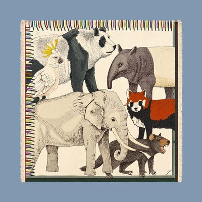 Animal Collage Scarf