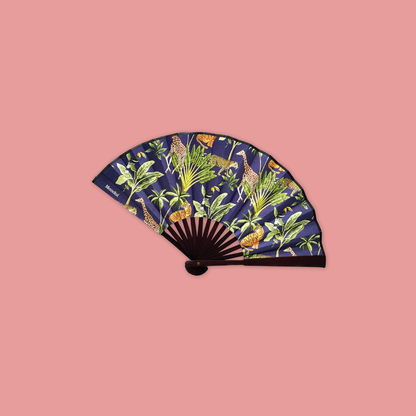 All Over Print Hand Fan Wildlife Sanctuary MANDAI WILDLIFE RESERVE