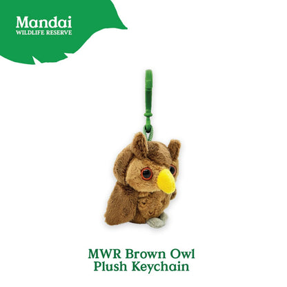 BrownOwlPlushKeychain